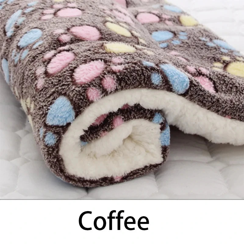Calming Pet Mat - Flannel Pattern Sleeping Dog / Cat Bed