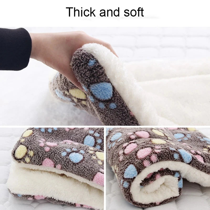 Calming Pet Mat - Flannel Pattern Sleeping Dog / Cat Bed