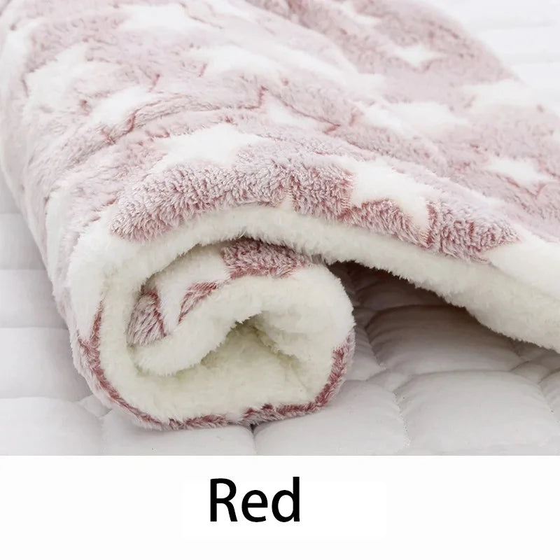 Calming Pet Mat - Flannel Pattern Sleeping Dog / Cat Bed