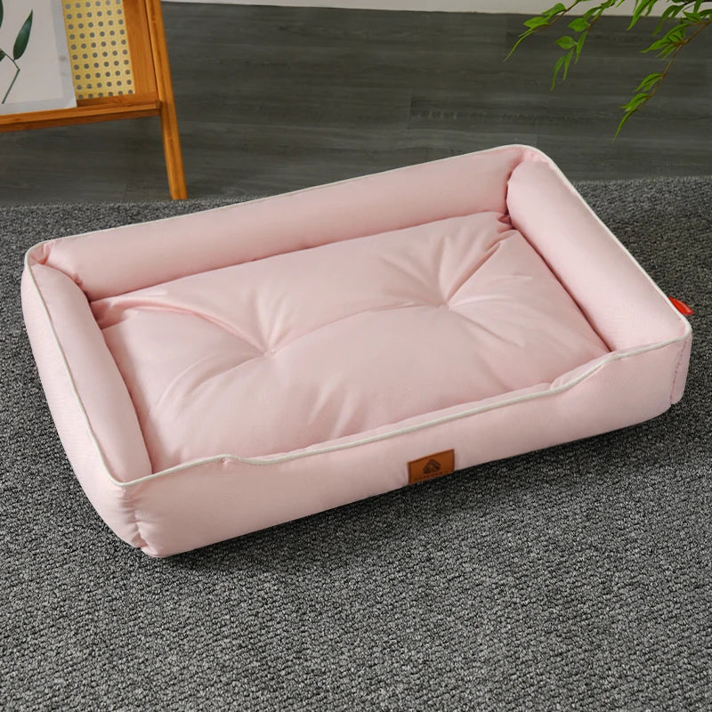 Oxford Dog Bed - Waterproof, Thickened Tough Cover, Cotton Filling & Bite-Resistant Upholstery