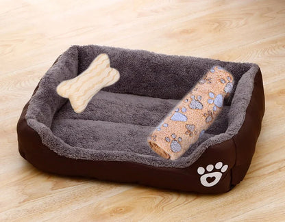 Fluffy Plush Pet Bed – Thick Padding, Ultra Cozy, Washable - Huge Color Combo To Choose From