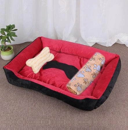 Fluffy Plush Pet Bed – Thick Padding, Ultra Cozy, Washable - Huge Color Combo To Choose From