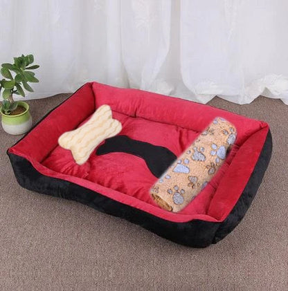 Fluffy Plush Pet Bed – Thick Padding, Ultra Cozy, Washable - Huge Color Combo To Choose From