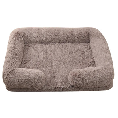 Fluffy Plush Pet Bed – Thick Padding, Ultra Cozy, Removable & Washable Cover