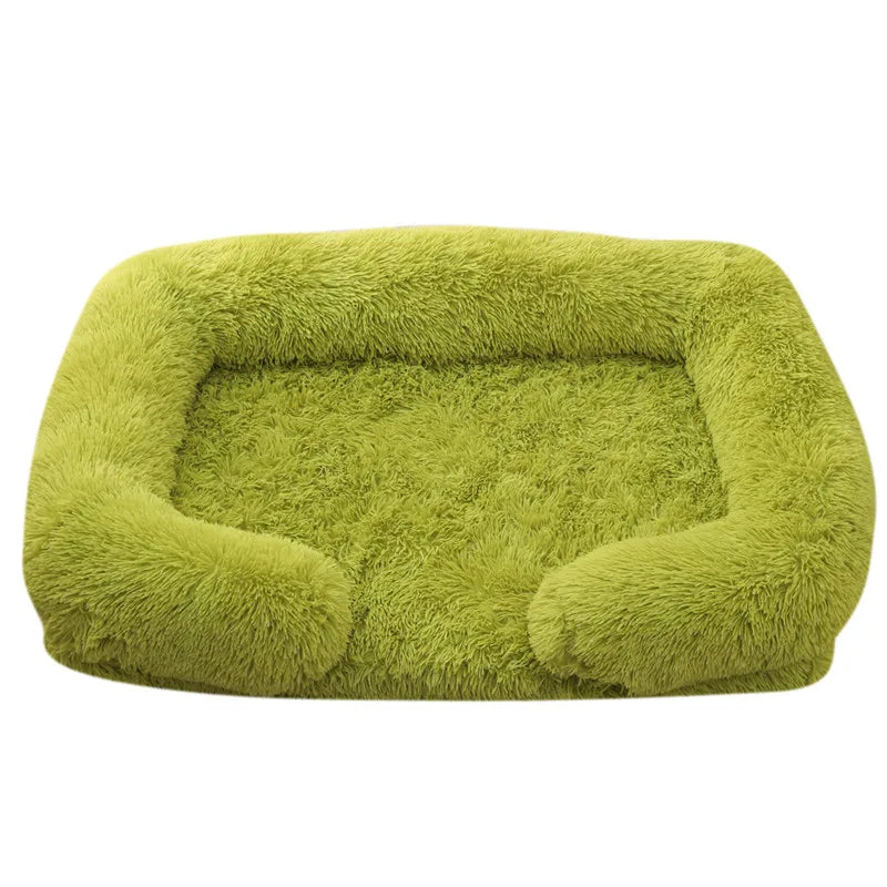 Fluffy Plush Pet Bed – Thick Padding, Ultra Cozy, Removable & Washable Cover