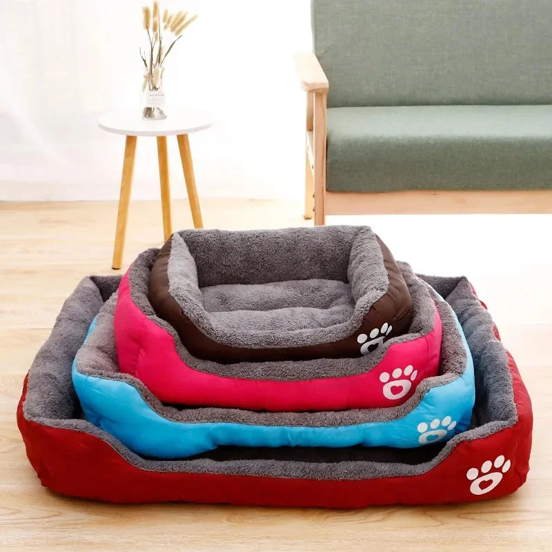 Fluffy Plush Pet Bed – Thick Padding, Ultra Cozy, Washable - Huge Color Combo To Choose From
