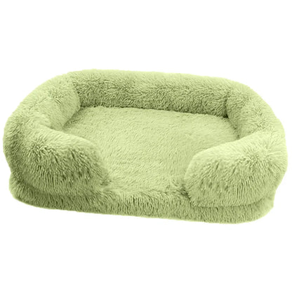 Fluffy Plush Pet Bed – Thick Padding, Ultra Cozy, Removable & Washable Cover