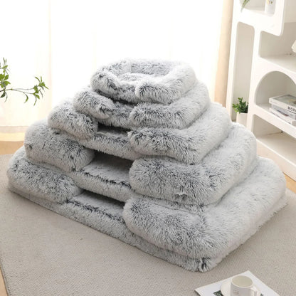 'Chelsea' Plush Dog Bed – Thick, Cozy, Removable Cover | Perfect Winter Sleep Haven