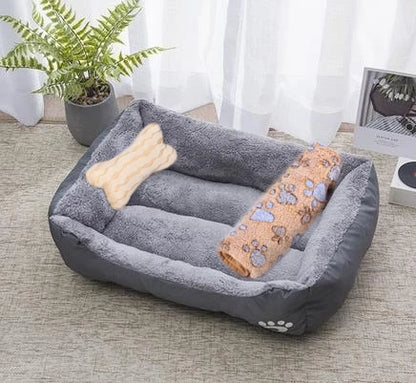 Fluffy Plush Pet Bed – Thick Padding, Ultra Cozy, Washable - Huge Color Combo To Choose From
