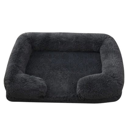 'Chelsea' Plush Dog Bed – Thick, Cozy, Removable Cover | Perfect Winter Sleep Haven