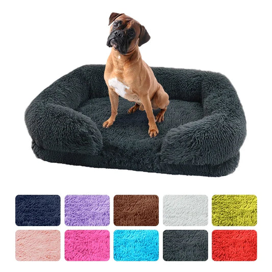 Fluffy Plush Pet Bed – Thick Padding, Ultra Cozy, Removable & Washable Cover