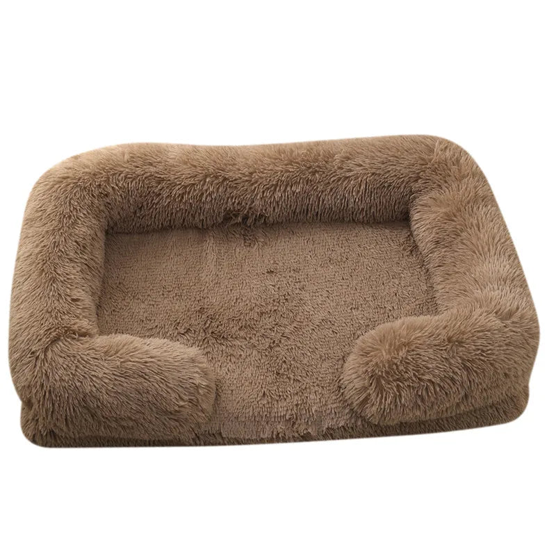 Fluffy Plush Pet Bed – Thick Padding, Ultra Cozy, Removable & Washable Cover