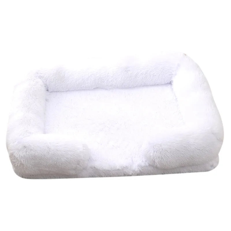 Fluffy Plush Pet Bed – Thick Padding, Ultra Cozy, Removable & Washable Cover