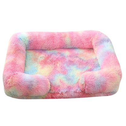 Fluffy Plush Pet Bed – Thick Padding, Ultra Cozy, Removable & Washable Cover