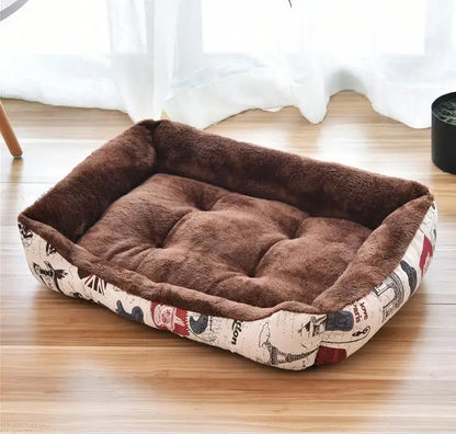 Fluffy Plush Pet Bed – Thick Padding, Ultra Cozy, Washable - Huge Color Combo To Choose From