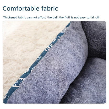 'Cambridge' Patterned Dog Beds With Fluffy Exterior & Designer Exterior