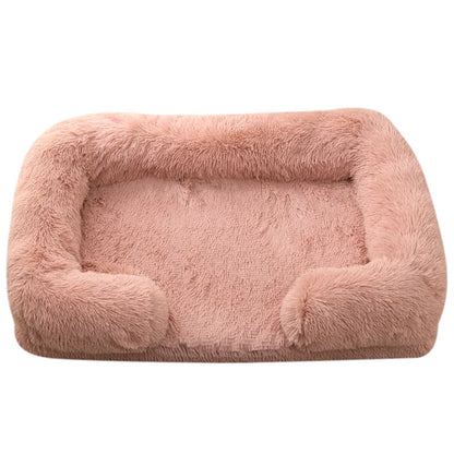 Fluffy Plush Pet Bed – Thick Padding, Ultra Cozy, Removable & Washable Cover