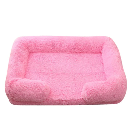 'Chelsea' Plush Dog Bed – Thick, Cozy, Removable Cover | Perfect Winter Sleep Haven