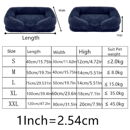 Fluffy Plush Pet Bed – Thick Padding, Ultra Cozy, Removable & Washable Cover