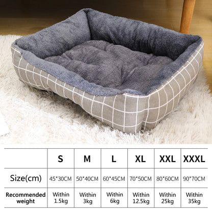 'Cambridge' Patterned Dog Beds With Fluffy Exterior & Designer Exterior