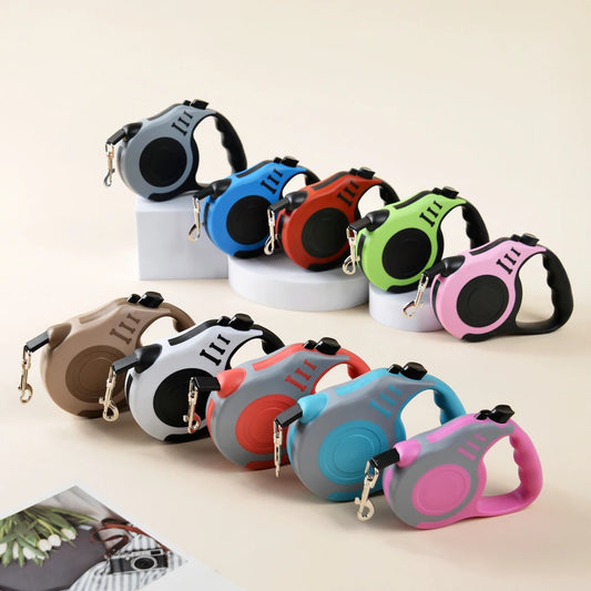 3m-5m Dog Lead - Automatic Retractable Strong Nylon Traction Rope