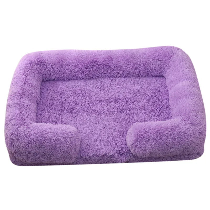 Fluffy Plush Pet Bed – Thick Padding, Ultra Cozy, Removable & Washable Cover