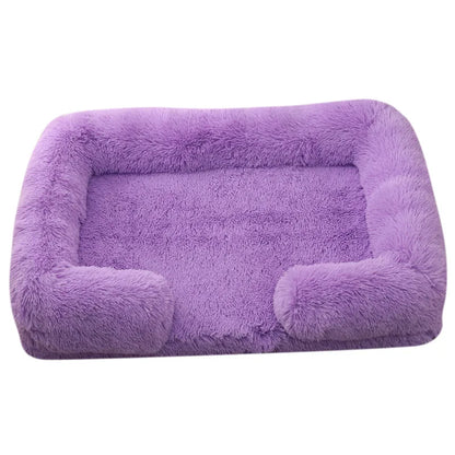 Fluffy Plush Pet Bed – Thick Padding, Ultra Cozy, Removable & Washable Cover
