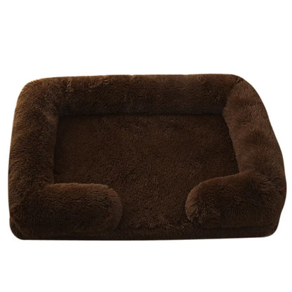 Fluffy Plush Pet Bed – Thick Padding, Ultra Cozy, Removable & Washable Cover