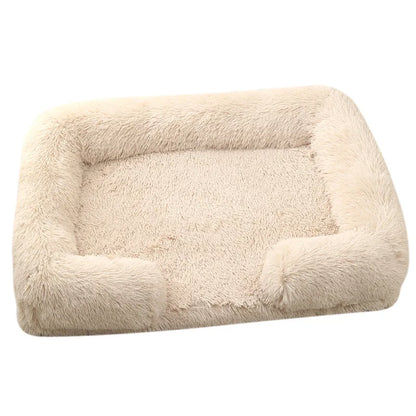 Fluffy Plush Pet Bed – Thick Padding, Ultra Cozy, Removable & Washable Cover