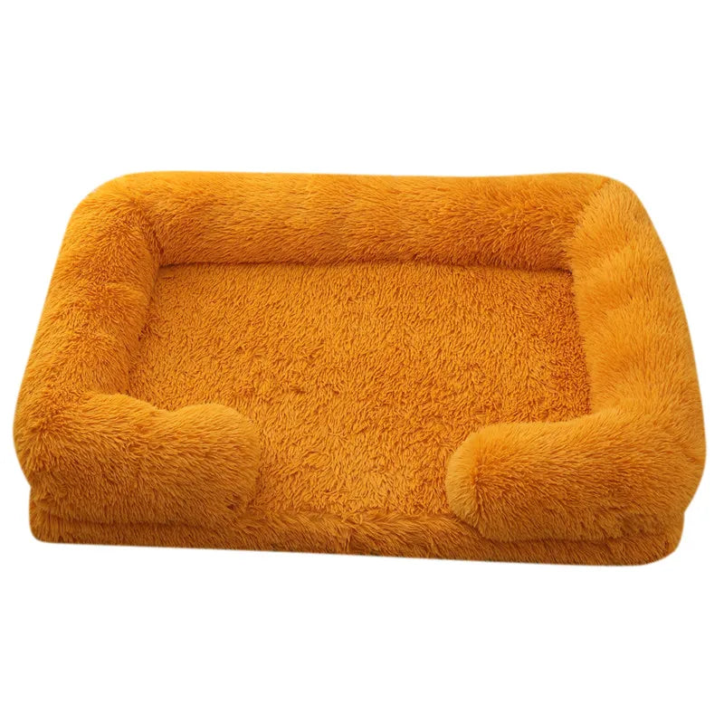 Fluffy Plush Pet Bed – Thick Padding, Ultra Cozy, Removable & Washable Cover