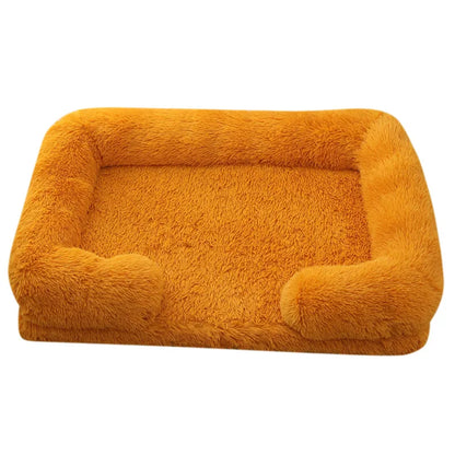 Fluffy Plush Pet Bed – Thick Padding, Ultra Cozy, Removable & Washable Cover