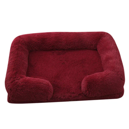 Fluffy Plush Pet Bed – Thick Padding, Ultra Cozy, Removable & Washable Cover