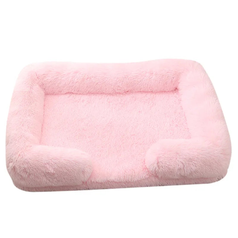 Fluffy Plush Pet Bed – Thick Padding, Ultra Cozy, Removable & Washable Cover