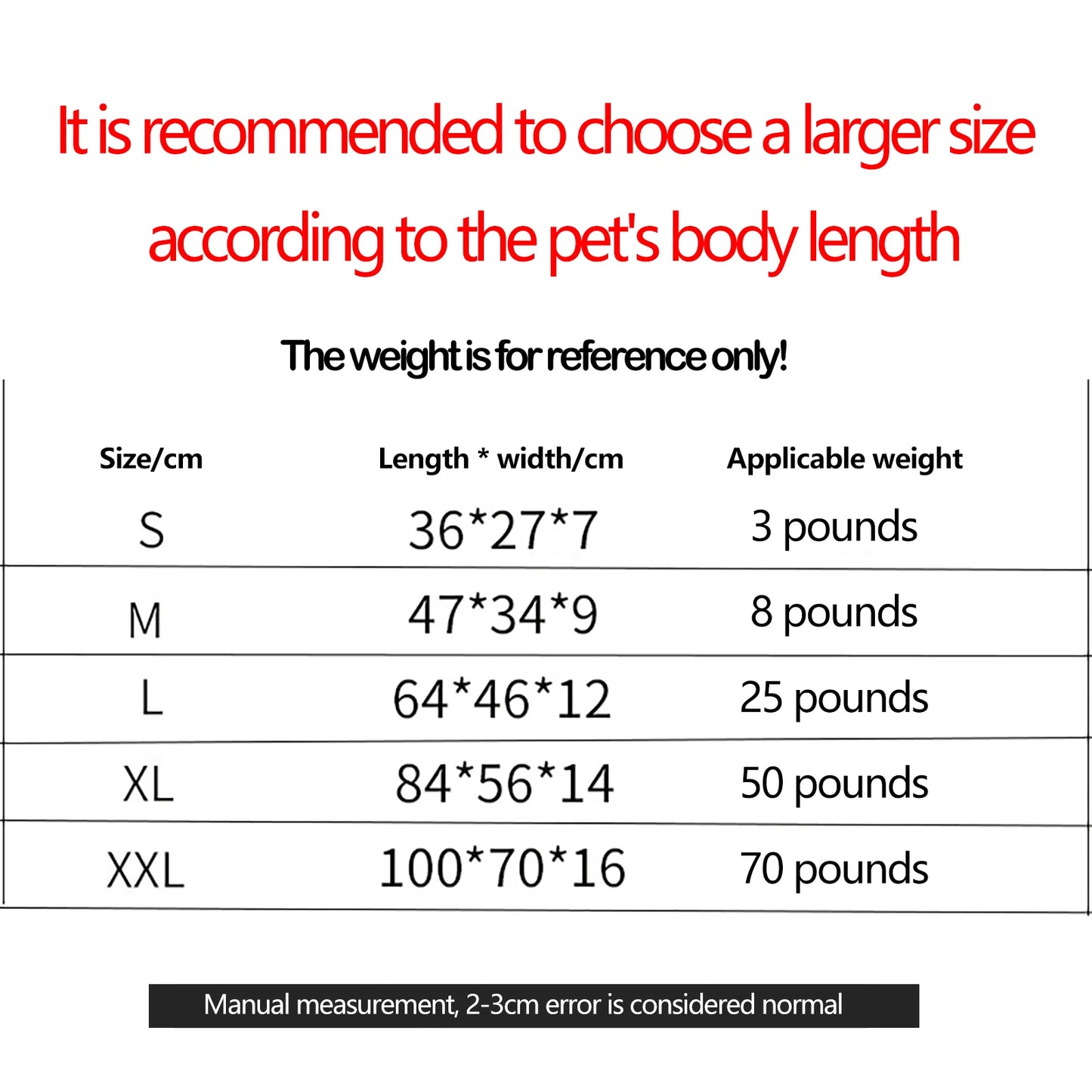 Oxford Dog Bed - Waterproof, Thickened Tough Cover, Cotton Filling & Bite-Resistant Upholstery