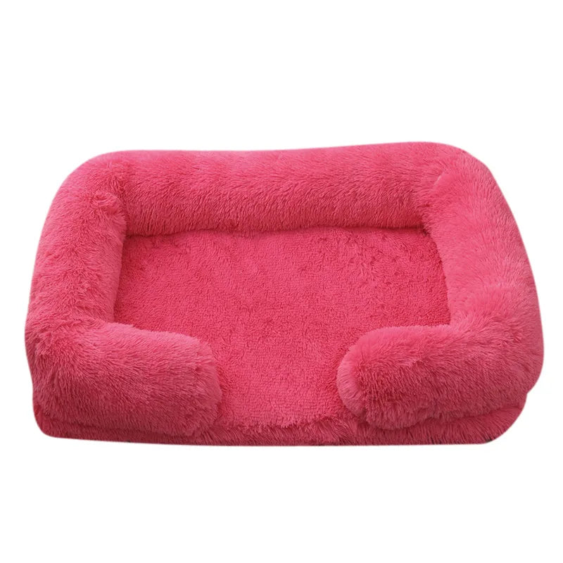 Fluffy Plush Pet Bed – Thick Padding, Ultra Cozy, Removable & Washable Cover