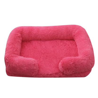 Fluffy Plush Pet Bed – Thick Padding, Ultra Cozy, Removable & Washable Cover