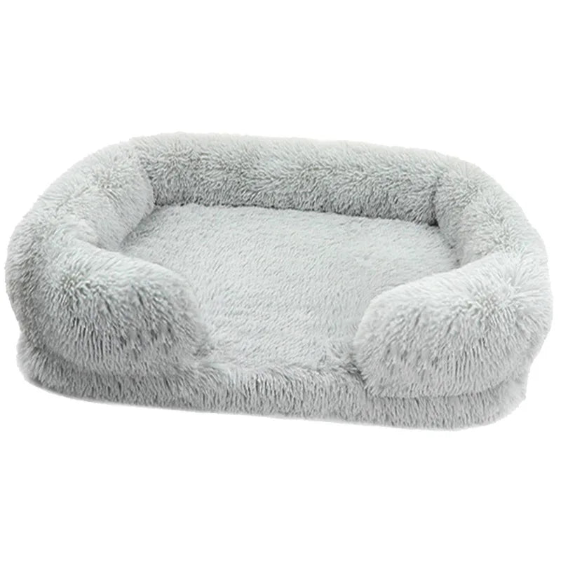 Fluffy Plush Pet Bed – Thick Padding, Ultra Cozy, Removable & Washable Cover