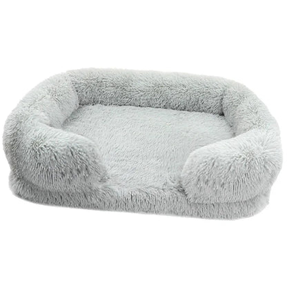 Fluffy Plush Pet Bed – Thick Padding, Ultra Cozy, Removable & Washable Cover