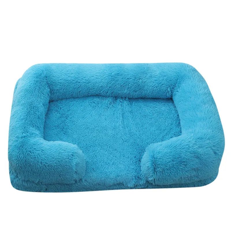 Fluffy Plush Pet Bed – Thick Padding, Ultra Cozy, Removable & Washable Cover